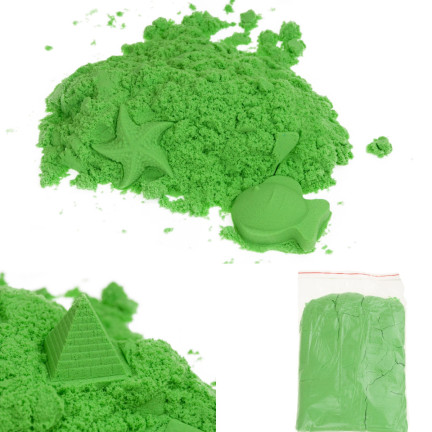 TG60132-3 PIASEK KINETYCZNY MAGICZNY 1KG PIASKOLINA KOLORY ZIELONY