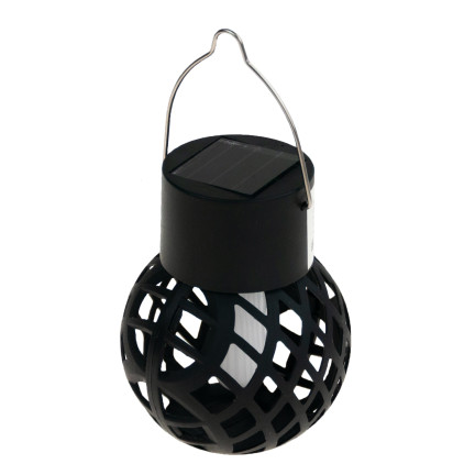 TG60446 Lampa solarna, pochodnia, lampka led wisząca, lampion loft, ażur