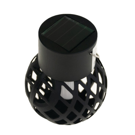 TG60446 Lampa solarna, pochodnia, lampka led wisząca, lampion loft, ażur