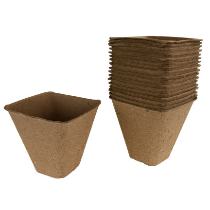TG60480 Doniczki torfowe P8, biodegradowalne rozsadowe, sadzonki na rozsady, 8cm 18szt.