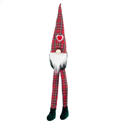 TG63095 ŚWIĄTECZNY SKRZAT POD CHOINKĘ KRASNAL GNOM MIKOŁAJ duzy 67cm ozdoba prezent
