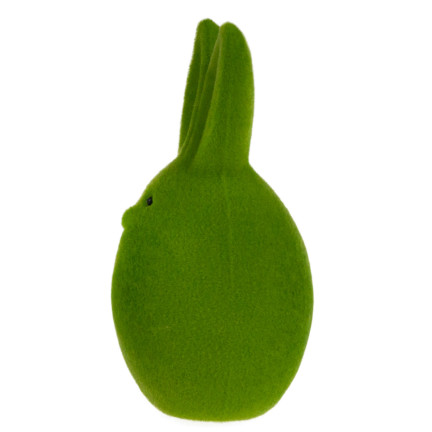 TG63634-8 ZAJĄC ZAJĄCZEK jajko FLOKOWANY KRÓLIK WIELKANOCNY OZDOBA NA STROIK 12,5cm