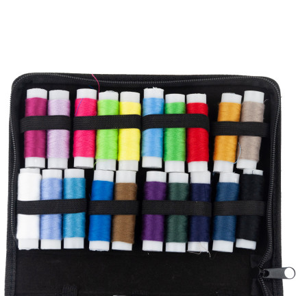 TG63649 ZESTAW KRAWIECKI PRZYBORNIK DO SZYCIA AKCESORIA XL NICI IGŁY miarka + ETUI