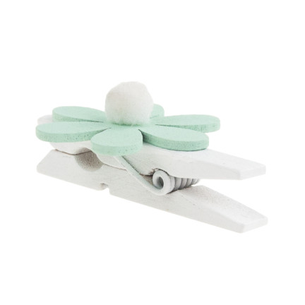 TG63859 KLAMERKI DREWNIANE OZDOBNE MINI SPINACZE PASTELOWE 9SZT WIELKANOCNE