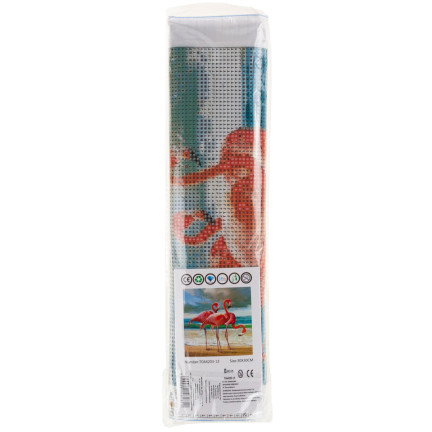TG64203-13 HAFT DIAMENTOWY Diamond Painting Mozaika Diamentowa FLAMINGI PTAKI 5D