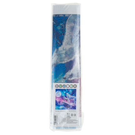 TG64203-6 HAFT DIAMENTOWY WILKI MALOWANIE DIAMENTAMI 3D DIAMOND PAINTING OBRAZ