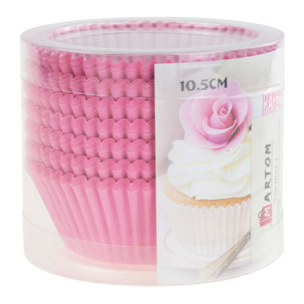 TG64643-1 FOREMKI DO BABECZEK 150SZT PAPILOTKI RÓŻOWE PAPIEROWE MUFFINEK 7CM