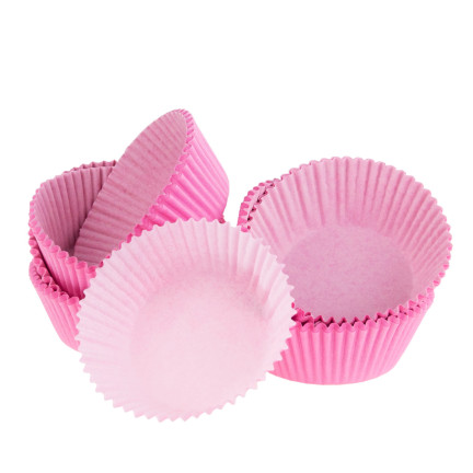 TG64643-1 FOREMKI DO BABECZEK 150SZT PAPILOTKI RÓŻOWE PAPIEROWE MUFFINEK 7CM