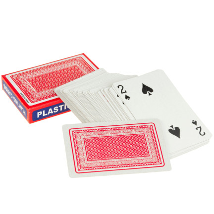 TG64679 KARTY DO GRY W POKERA TALIA KART POWLEKANE ZESTAW 54 SZT. TRADYCYJNE