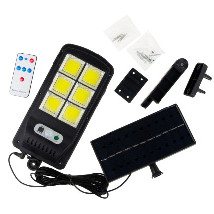 TG64680 Lampa solarna COB, latarnia uliczna 120led, panel oświetleniowy na zewnątrz
