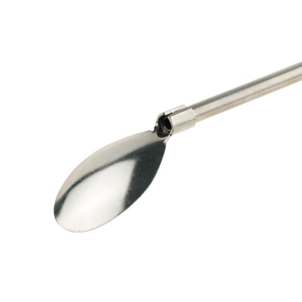 TG56226 SŁOMKI METALOWE ŁYŻECZKI łyżki DŁUGIE do KAWY I DRINKÓW LATTE DESERÓW
