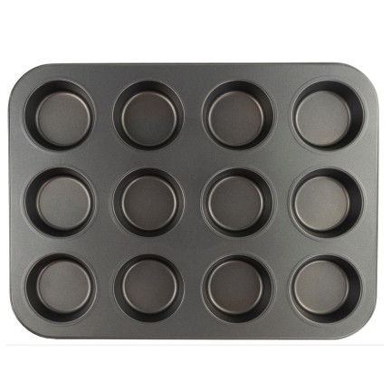 TG66027 FORMA DO PIECZENIA BABECZEK MUFFIN BLACHA FOREMKA NA 12 BABECZEK non-stick