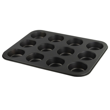TG66027 FORMA DO PIECZENIA BABECZEK MUFFIN BLACHA FOREMKA NA 12 BABECZEK non-stick