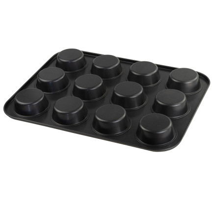 TG66027 FORMA DO PIECZENIA BABECZEK MUFFIN BLACHA FOREMKA NA 12 BABECZEK non-stick