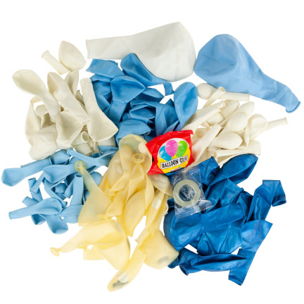 TG66238 DUŻA GIRLANDA BALONOWA BALONY NIEBIESKIE KONFETTI ZESTAW URODZINY BOY