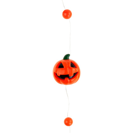 TG66285 GIRLANDA HALLOWEEN LED ŁAŃCUCH DYNIA ŚWIECĄCA 5SZT