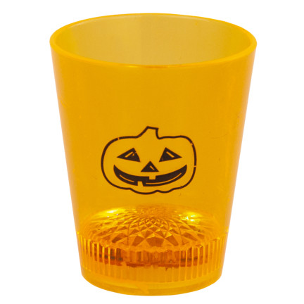 TG66287 KIELISZEK NA HALLOWEEN ŚWIECĄCY LED CZASZKA DYNIA