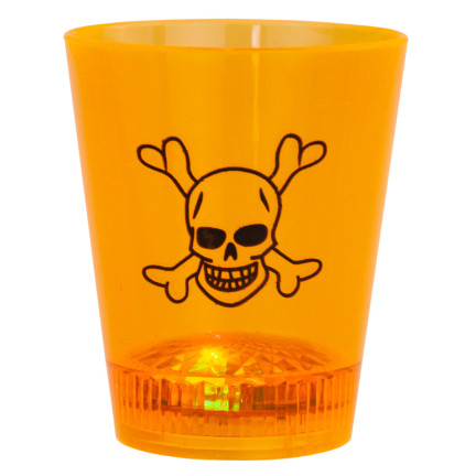 TG66287 KIELISZEK NA HALLOWEEN ŚWIECĄCY LED CZASZKA DYNIA