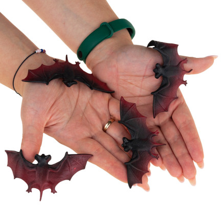 TG66289 NIETOPERZE DEKORACJA NA HALLOWEEN SZTUCZNE STRASZNE NIETOPERZ 4SZT