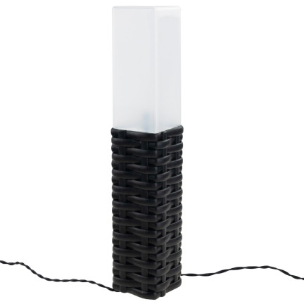 TG66774 Lampa solarna ogrodowa, rattan, rattanowe lampki led 4szt., słupek wbijany solar