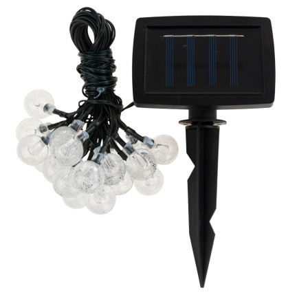 TG66777 Lampki solarne 20 led, girlanda ogrodowa balkonowa, łańcuch z lampkami solarny