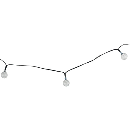 TG71398-2 Girlanda solarna, lampki solarne 20 led 5m, ogrodowa na balkon, sznur świetlny zimny