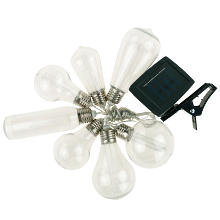 TG66778 Lampa solarna, girlanda ogrodowa led, łańcuch świetlny loftowy, żarówki solarne