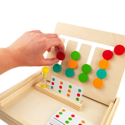 TG67008 SORTER DREWNIANY NAUKA KOLORÓW KSZTAŁTÓW DOPASUJ