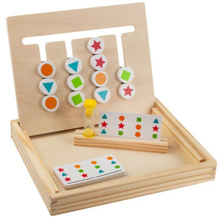 TG67008 SORTER DREWNIANY NAUKA KOLORÓW KSZTAŁTÓW DOPASUJ