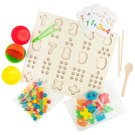 TG67012 DREWNIANA UKŁADANKA MONTESSORI MATEMATYCZNA NAUKA