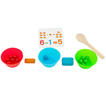 TG67012 DREWNIANA UKŁADANKA MONTESSORI MATEMATYCZNA NAUKA