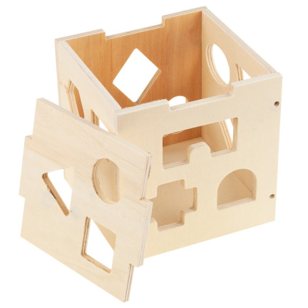 TG67020 SORTER DREWNO DREWNIANA KOSTKA EDUKACYJNA KSZTAŁTY FIGURY