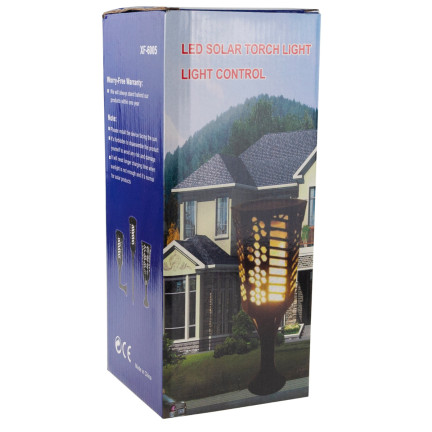 TG67269 Lampa solarna, pochodnia LED 3w1, wbijana latarnia, kinkiet, latarenka