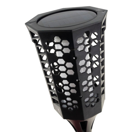 TG67269 Lampa solarna, pochodnia LED 3w1, wbijana latarnia, kinkiet, latarenka