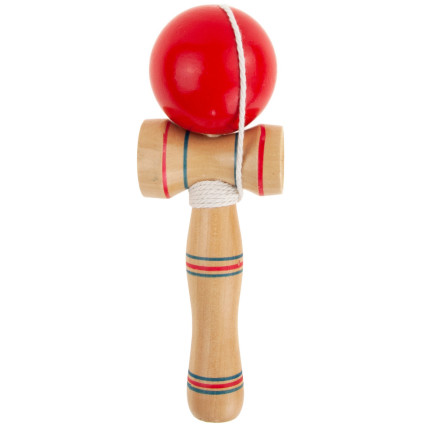 TG67313 KENDAMA DREWNIANA KLASYCZNA JAPOŃSKA GRA ZRĘCZNOŚCIOWA ŁAPANIE PIŁECZKI