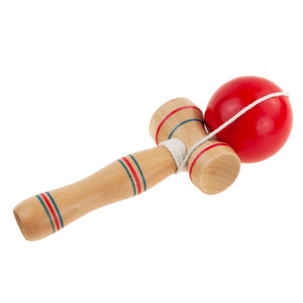 TG67313 KENDAMA DREWNIANA KLASYCZNA JAPOŃSKA GRA ZRĘCZNOŚCIOWA ŁAPANIE PIŁECZKI