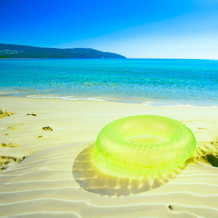 TG67355 KOŁO DMUCHANE PLAŻOWE 60CM NEONOWE DMUCHANE DO PŁYWANIA NA BASEN