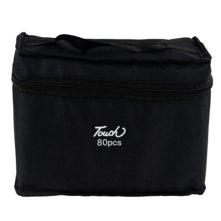 TG67374 MARKERY ALKOHOLOWE 80 SZT MAZAKI PISAKI DWUSTRONNE ZAKREŚLACZE + ETUI