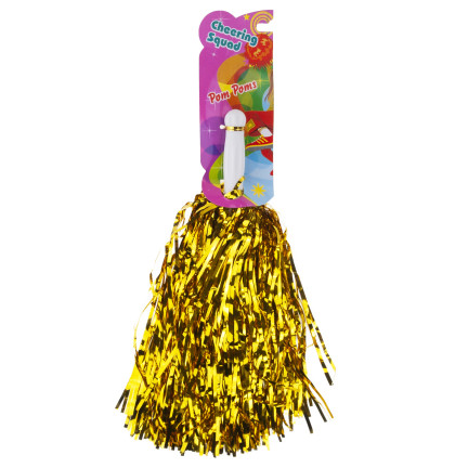 TG67401 POMPON METALICZNY CZIRLIDERKA POMPONY CHEERLEADERKI CZIRLIDERKI DO TAŃCA TANECZNE