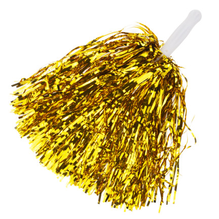 TG67401 POMPON METALICZNY CZIRLIDERKA POMPONY CHEERLEADERKI CZIRLIDERKI DO TAŃCA TANECZNE