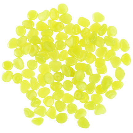 TG67713-4 Kamyki świecące, kamienie fluorescencyjne, 100 sztuk ozdobne