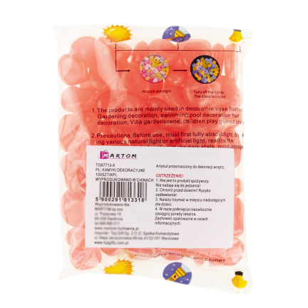 TG67713-6 Kamyki świecące, kamienie fluorescencyjne, 100 sztuk ozdobne