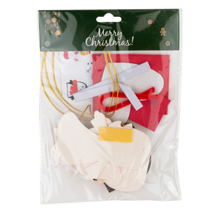 TG69074 ZAWIESZKI ŚWIĄTECZNE OZDOBNE OZDOBY CHOINKOWE DEKORACJE OKIENNE PIANKA DIY