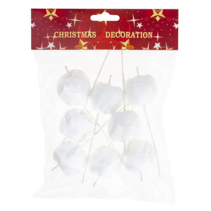 TG69139-1 JABŁUSZKA JABUŁKA NA DRUCIKU PIKU OZDOBNE WIANKI STROIKI 8SZT