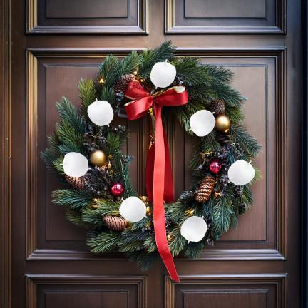 TG69139-1 JABŁUSZKA JABUŁKA NA DRUCIKU PIKU OZDOBNE WIANKI STROIKI 8SZT