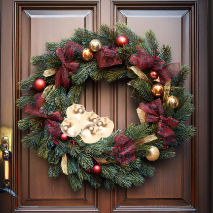 TG69139-3 JABŁUSZKA JABUŁKA NA DRUCIKU PIKU OZDOBNE WIANKI STROIKI 8 SZT