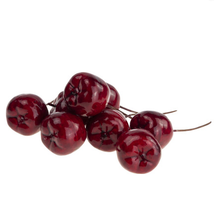 TG69139-4 JABŁUSZKA ZŁOTE JABUŁKA NA DRUCIKU PIKU OZDOBNE WIANKI STROIKI 8 SZT