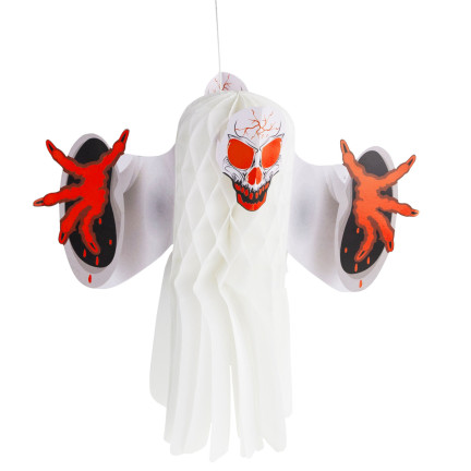 TG70155 HALLOWEEN ZESTAW OZDOBNY GIRLANDA BALONY OBRUS DUCH PAJĄKI DEKORACJE MUFFINEK