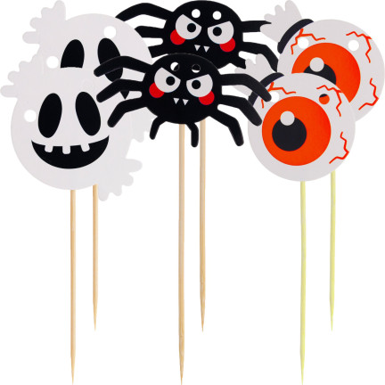 TG70155 HALLOWEEN ZESTAW OZDOBNY GIRLANDA BALONY OBRUS DUCH PAJĄKI DEKORACJE MUFFINEK