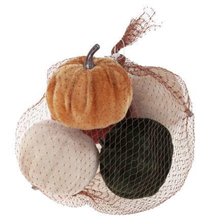 TG70186 SZTUCZNE DYNIE 5SZT OZDOBY JESIENNE HALLOWEEN